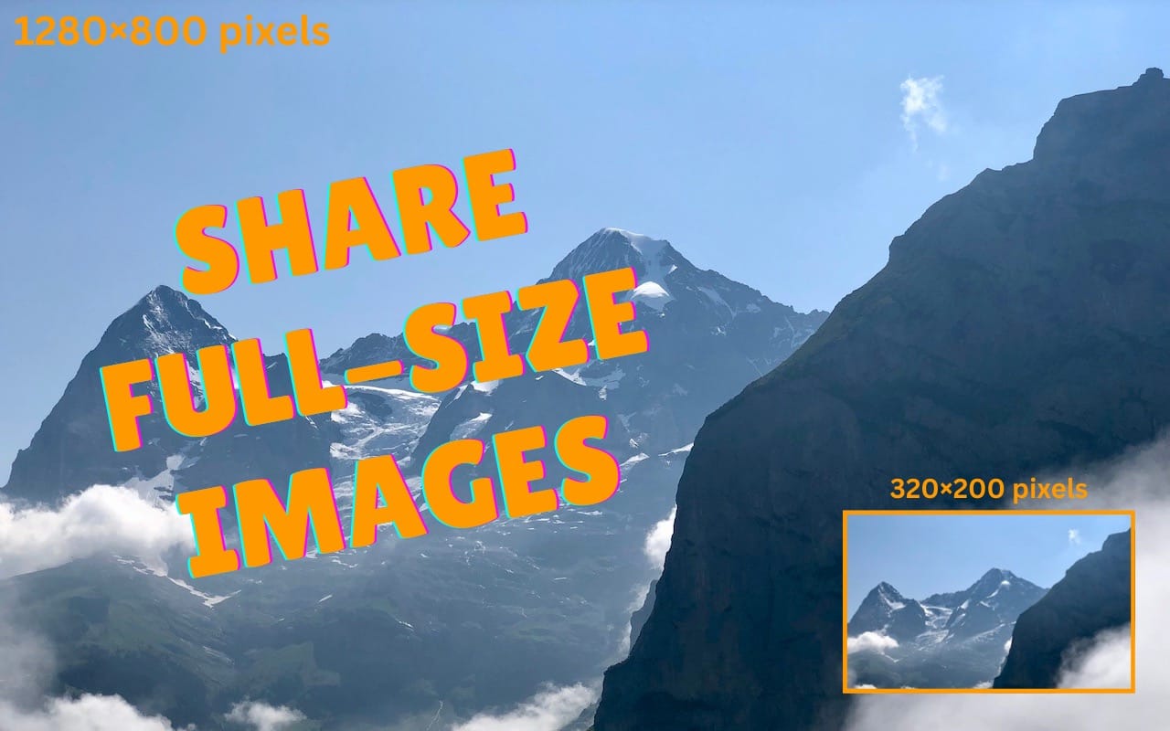 It’s Usually OK to Share Full-Size Images in Email and Messages